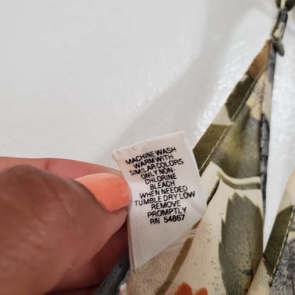 Victoria's Secret Floral Slip Dress in Cream, Brown, Green, Orange - Picture 5 of 7